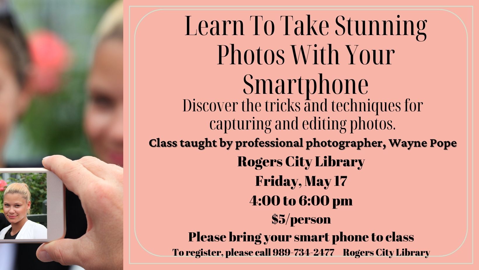Smart phone class  professional photographer, Wayne Pope.jpg